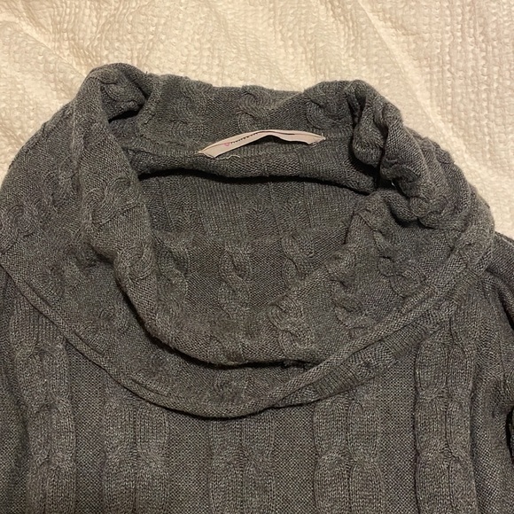 Athleta Cable Knit Cowl Neck Dazzle Sweater Dress - Picture 3 of 8